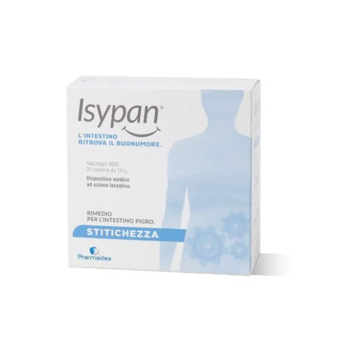 Pharmaidea Isypan Stitichezza Macrogol 4000 Rimedio Per L'intestino Pigro 20 Bustine
