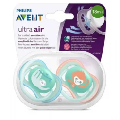 Philips Avent Succhietto Ultra Air Night 6-18M Maschio 2 Pezzi Succhietti Scudo Rigido
