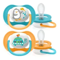 Philips Spa "Ultra Air Animals Philips Avent 0-6M 2 Succhietti Fantasia Azzurro "