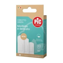 Pic Cerotto Green Cotone Bio Mix 30 Pezzi Cerotti Classici Tnt