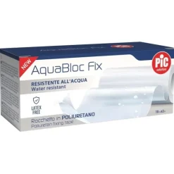 PIC SOLUTION AQUABLOC FIX CEROTTO IMPERMEABILE E TRASPIRANTE IN ROTOLO 10 CM X 2 M IPOALLERGENICO, PRIVO DI LATTICE, MONOUSO