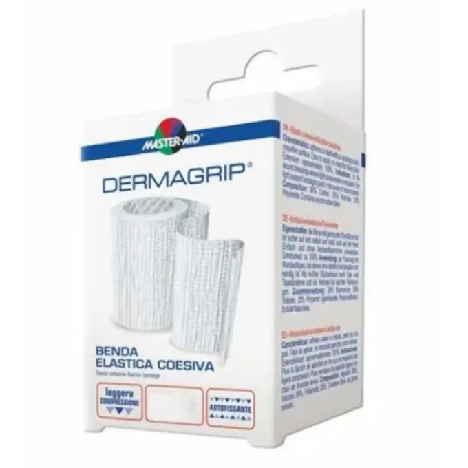 Pietrasanta Benda Master-Aid Dermagrip Coesiva M 4X12 Cm 1 Pezzo Bende Elastiche Autofissanti