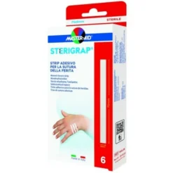 Pietrasanta Pharma Master-Aid Sterigrap Strip Adesivo Sutura Ferite 75X6 Mm 6 Pezzi