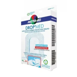 Pietrasanta Pharma Spa Master Aid Dropmed Medicazione Autoadesiva Dermoattiva Ipoallergenica Aerata 10 X 8Cm 5 Pezzi