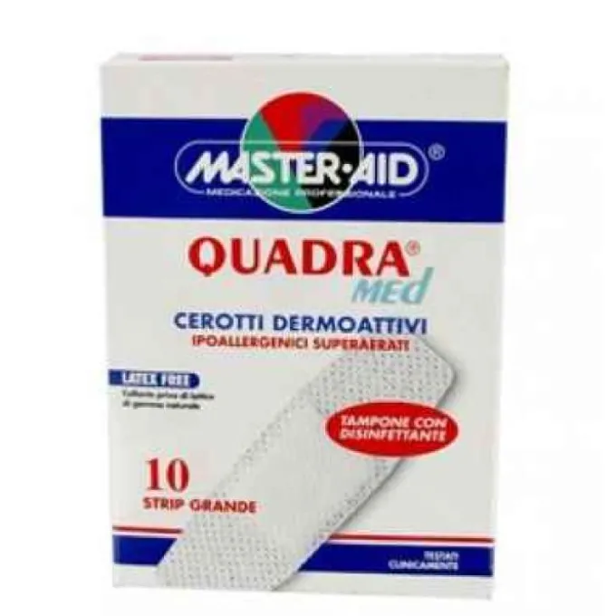 Pietrasanta Pharma Spa Master Aid Quadramed Cerotti Misura Grande 78 X 26Mm 10 Pezzi