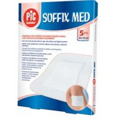 Pikdare Cerotto Pic Soffix Med In Tnt Con Tampone Centrale Assorbente Sterile Monouso 10X8Cm 1 Pezzo