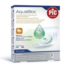 Pikdare Pic Aquabloc Cerotti Antibatterici Impermeabili 5 X 7 Cm 5 Pezzi