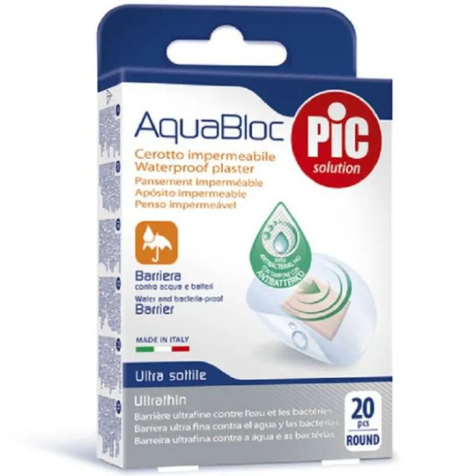 Pikdare Pic Cerotto Aquablock Impermeabile 22,5 Mm 20 Pezzi Cerotti Impermeabili