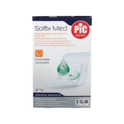 Pikdare Pic Soffix Med Cerotto Post Operatorio Delicato 10X12 5 Pezzi Cerotti Post Operatori Classic
