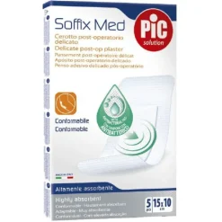 Pikdare Pic Soffix Med Cerotto Post Operatorio Delicato 10X15 Cm 5 Pezzi