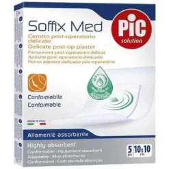 Pikdare Pic Soffix Med Cerotto Post Operatorio Delicato 10X10 Cm 5 Pezzi