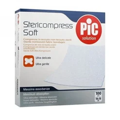 Pikdare Pic Stericompress Soft Garza Tnt 10 X 10 Cm Medicazioni 100 Pezzi
