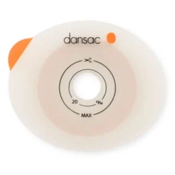 Placca Per Colostomia Stomi Non Introflessi Dansac Novalifetre 2 Convessa Ritagliabile 15-59 Mm 5 Pe