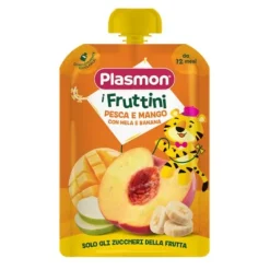 Plasmon I Fruttini Pesca E Mango Con Mela E Banana 130 G