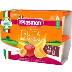 Plasmon Omogeneizzati Di Frutta Sapori Di Natura Frutta Mista 4X100 G +6M