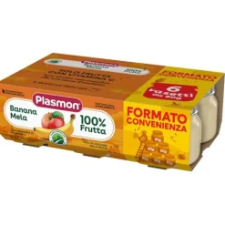 Plasmon Omogeneizzato Banana Mela 6X80 G Frutta