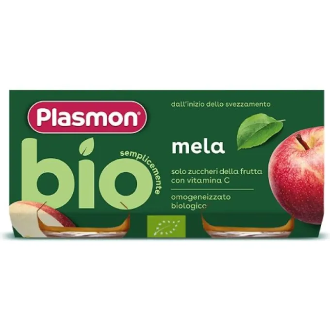 Plasmon Omogeneizzato Bio Mela 2 Vasetti X 80 G Frutta