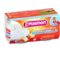Plasmon Omogeneizzato Formaggino Fuso Con Mozzarella 2X80 G +4M Formaggio