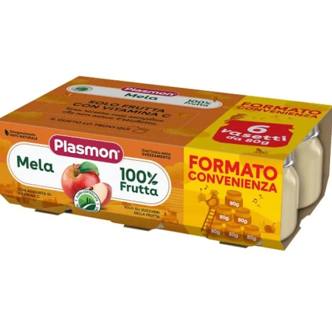 Plasmon Omogeneizzato Mela 6X80 G Frutta