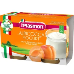 Plasmon Omogeneizzato Yogurt Albicocca 2 Vasetti Da 120 G Merende E Snack
