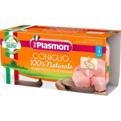 Plasmon Omogenizzato Coniglio 2 Vasetti Da 80 G Carne