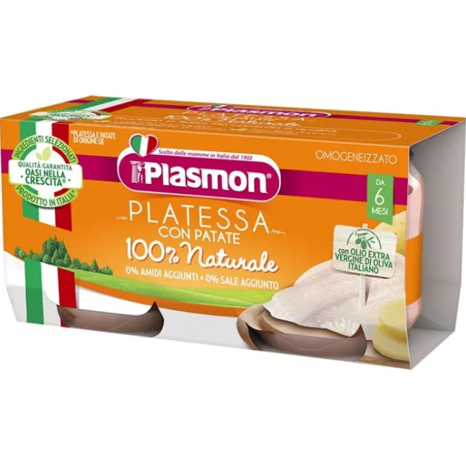 Plasmon Omogenizzato Platessa 2 Vasetti Da 80 G Pesce