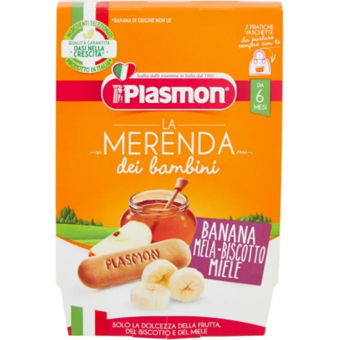 Plasmon Plasmon Merende Banana - Mela - Biscotto - Miele