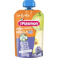 Plasmon Spremi E Gusta Mela E Mirtillo 100 Ml Merende E Snack