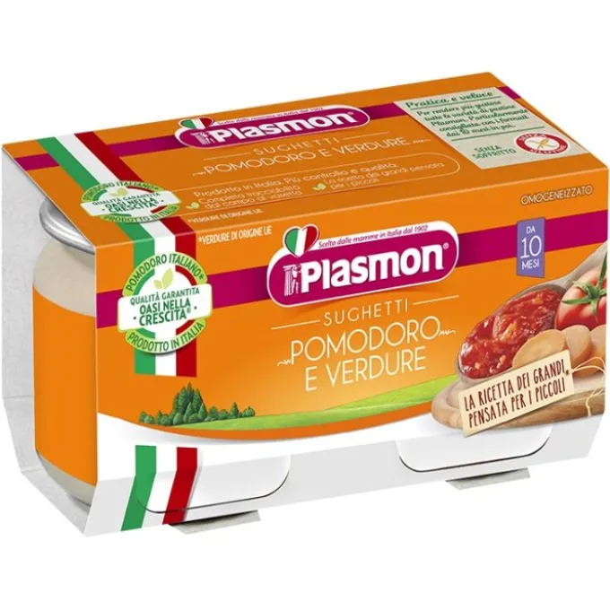 Plasmon Sughetto Pomodoro E Verdure 2X80 G +10M Pasti Pronti