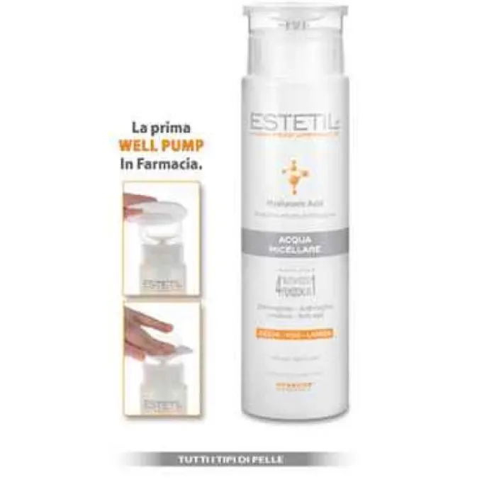 Pool Estetil Acqua Micellare Occhi Viso Labbra 4In1 200 Ml Detergenti Viso Pelle Normale