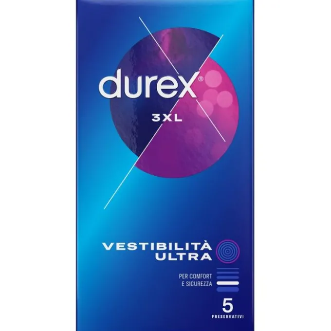 Preservativo Durex 3Xl Vestibilita' Ultra 5 Pezzi Preservativi