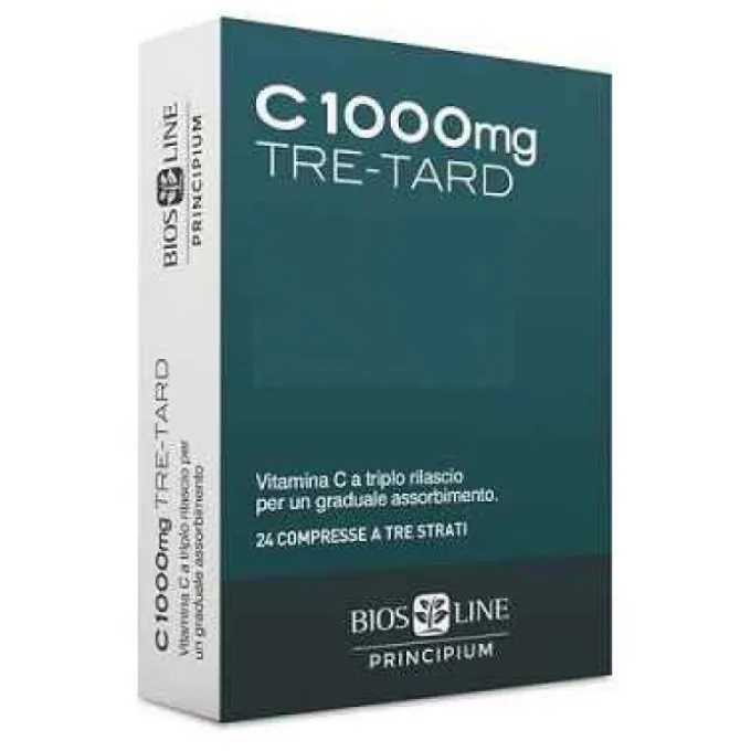 Principium C 1000 Mg Tre-Tard Integratore Sistema Immunitario 24 Compresse