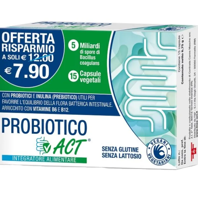 Probiotico Act 15 Capsule Fermenti Lattici
