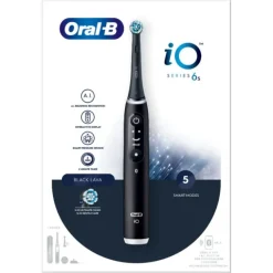 Procter & Gamble Oral-B Io6 Spazzolino Elettrico Ricaricabile Nero Con Custodia Da Viaggio