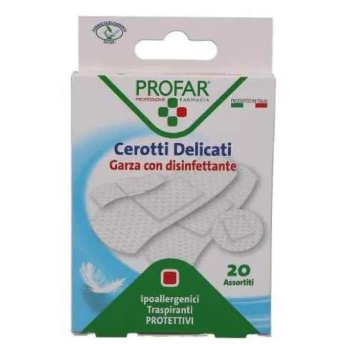 Profar Cerotti In Tnt Con Garza Antisettica Assoriti 20 Pezzi Kit Per Tutta La Famiglia
