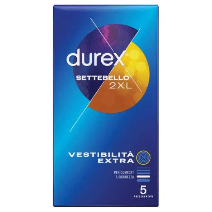 Profilattico Durex Settebello 2Xl 5 Pezzi