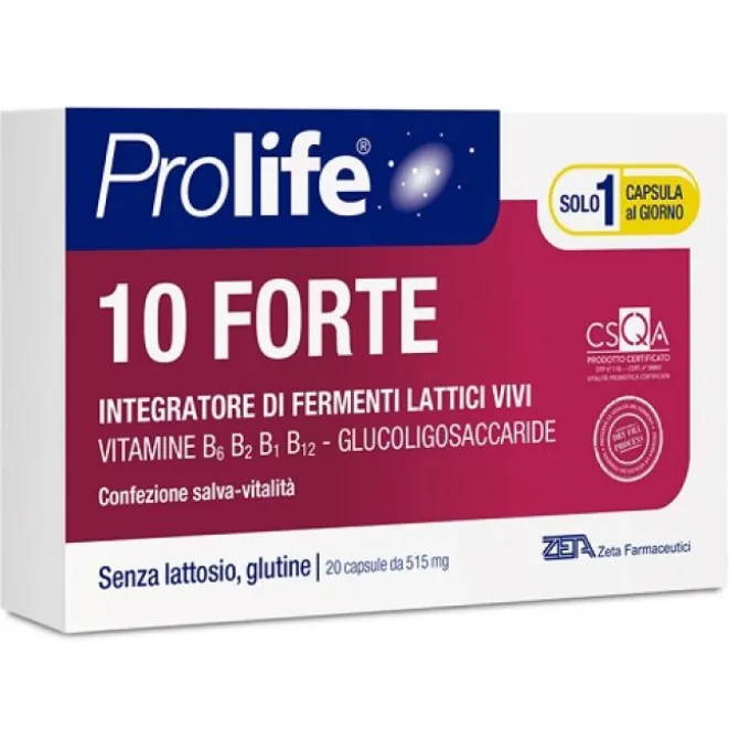 Prolife 10 Forte 20 Capsule Fermenti Lattici