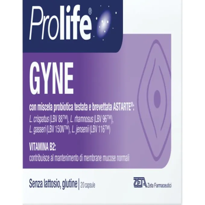 Prolife Gyne 20 Capsule Con Miscela Probiotica Testata E Brevettata Astarte