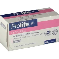 Prolife Pediatrico - 10 Flaconcini 8 Ml Fermenti Lattici Bimbi