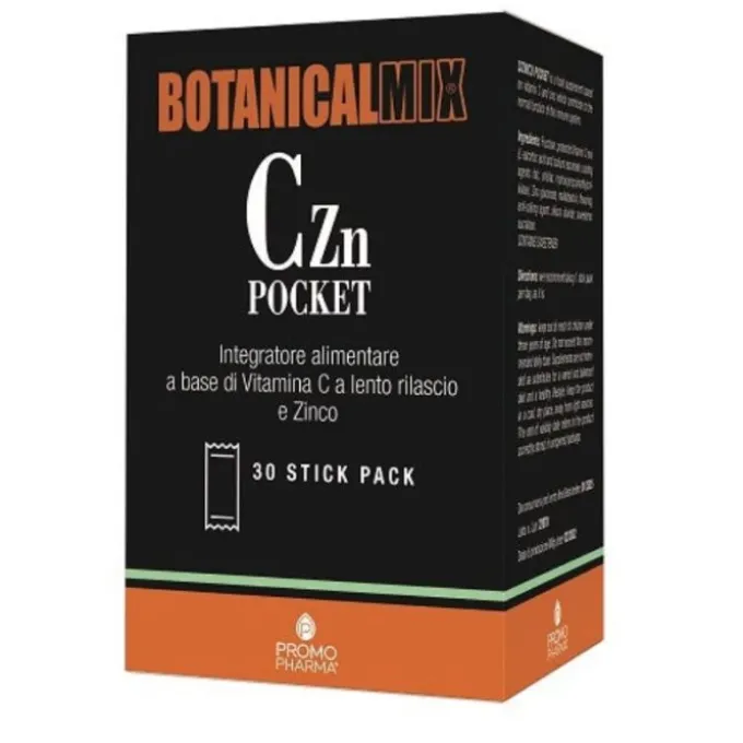 Promopharma Botanical Mix Czn Pocket Integratore Difese Immunitarie 30 Stick
