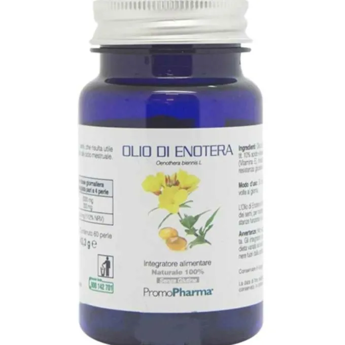 Promopharma Olio Di Enotera 60 Perle Salute Della Pelle Ed Anti-Invecchiamento