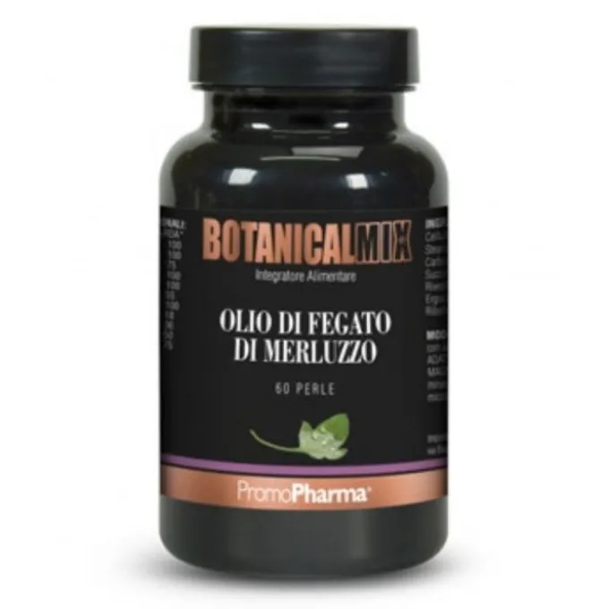 Promopharma Olio Fegato Merluzzo Botanical Mix 60 Perle Salute Del Cuore