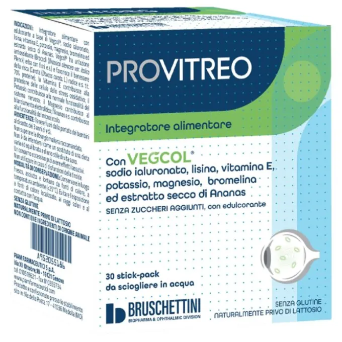 Provitreo 30 Bustine Con Edulcorante Senza Zuccheri Aggiuntiglutine Naturalmente Privo Di Lattosio