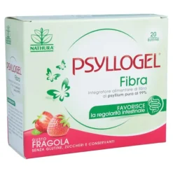 Psyllogel Fibra Integratore Intestinale Gusto Fragola Senza Zucchero 20 Bustine
