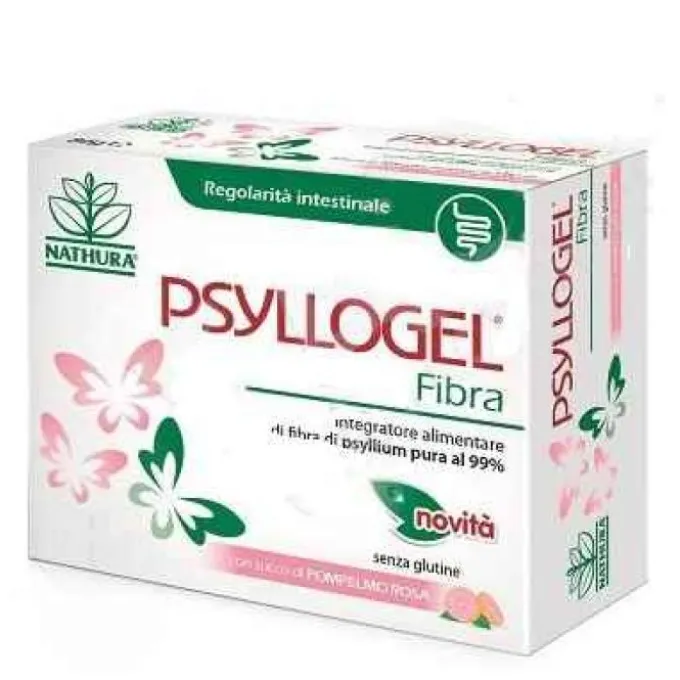Psyllogel Fibra Integratore Intestinale Gusto Pompelmo Rosa Senza Zucchero 20 Bustine