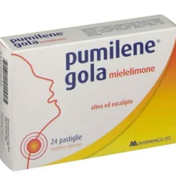 Pumilene Gola 24Ps Mielelimone Disinfettanti Bocca E Gola Pastiglie