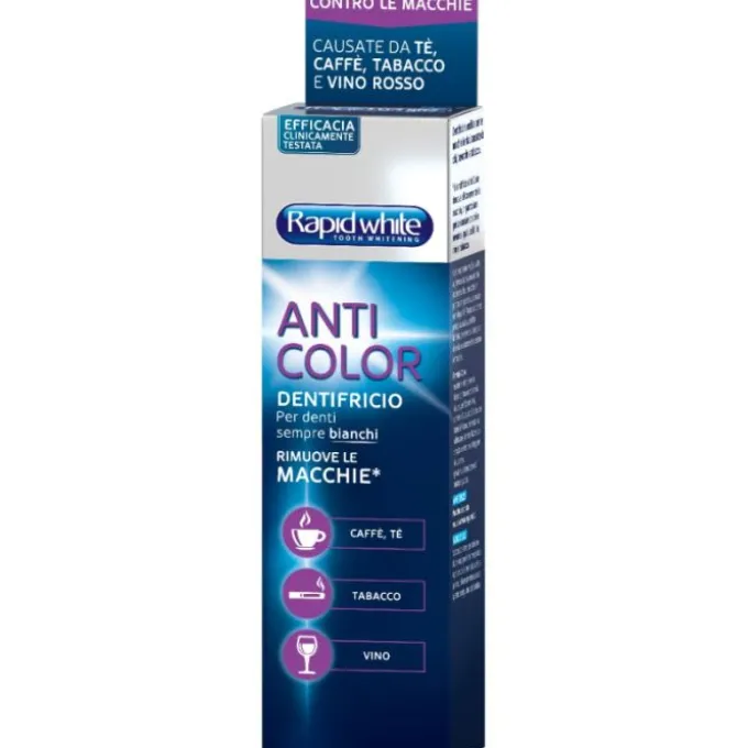 Rapid White Dentifricio Anticolor 75 Ml Sbiancanti