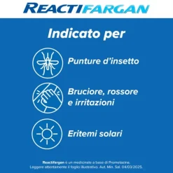 Reactifargan Crema Per Punture D'insetti 20Gr