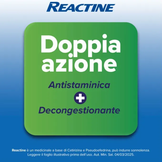 Reactine Allergia 6 Compresse Antistaminico Rinite Allergica E Rinorrea