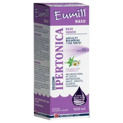 Recordati Eumill Naso Chiuso Soluzione Ipertonica Adulti E Bambini +36 Mesi 100 Ml